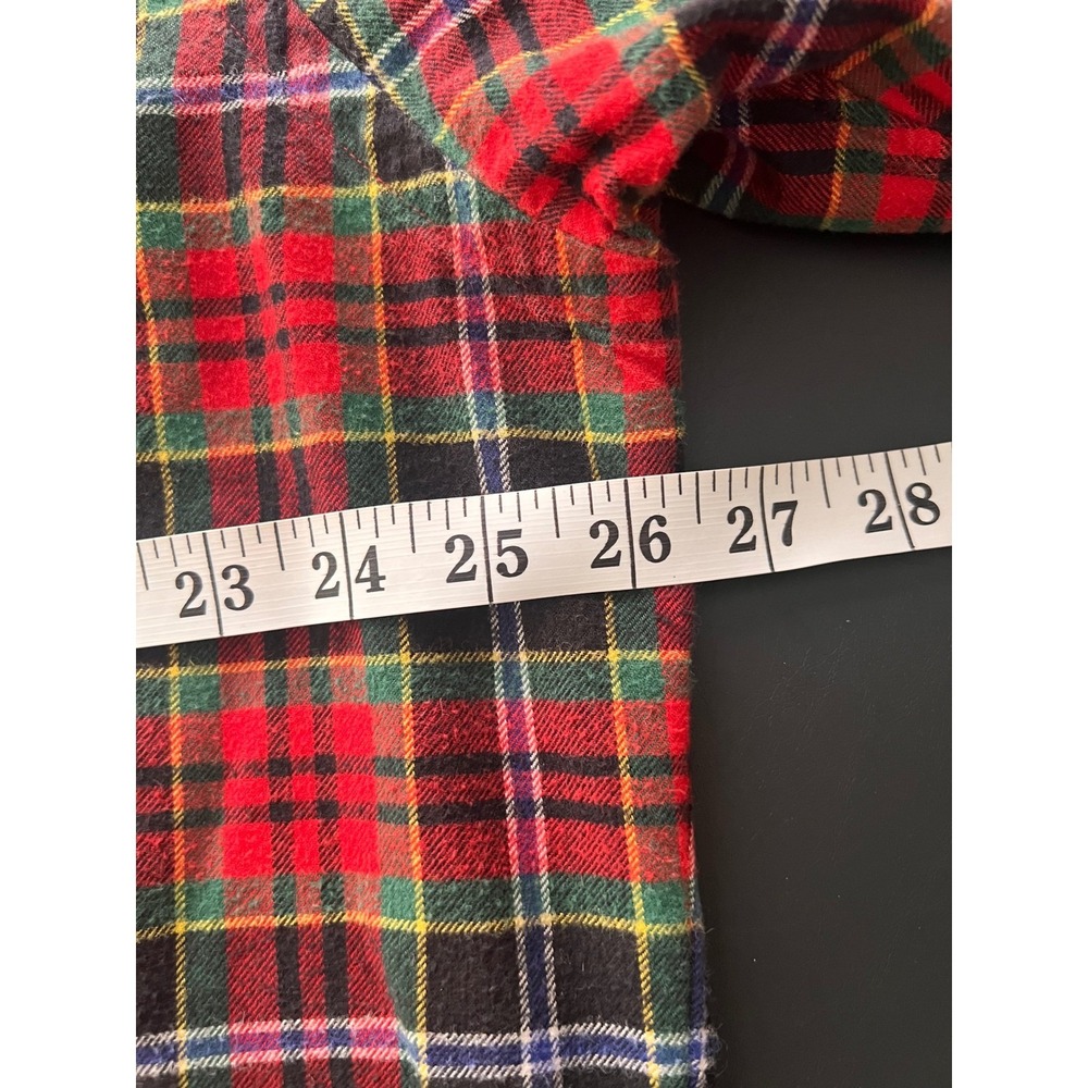 Polo Ralph Lauren Blake LS Shirt Men Large Red Plaid Tartan Flannel Cotton BD - Picture 9 of 12